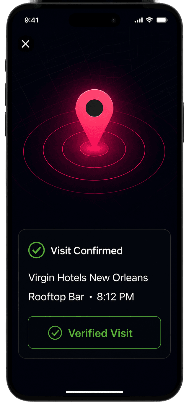 Verified GPS visit confirmation