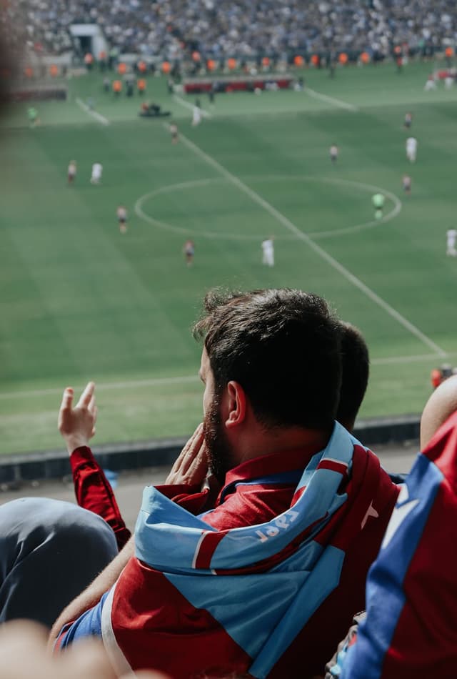 Live sports game crowd