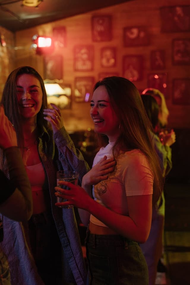 Friends at a concert